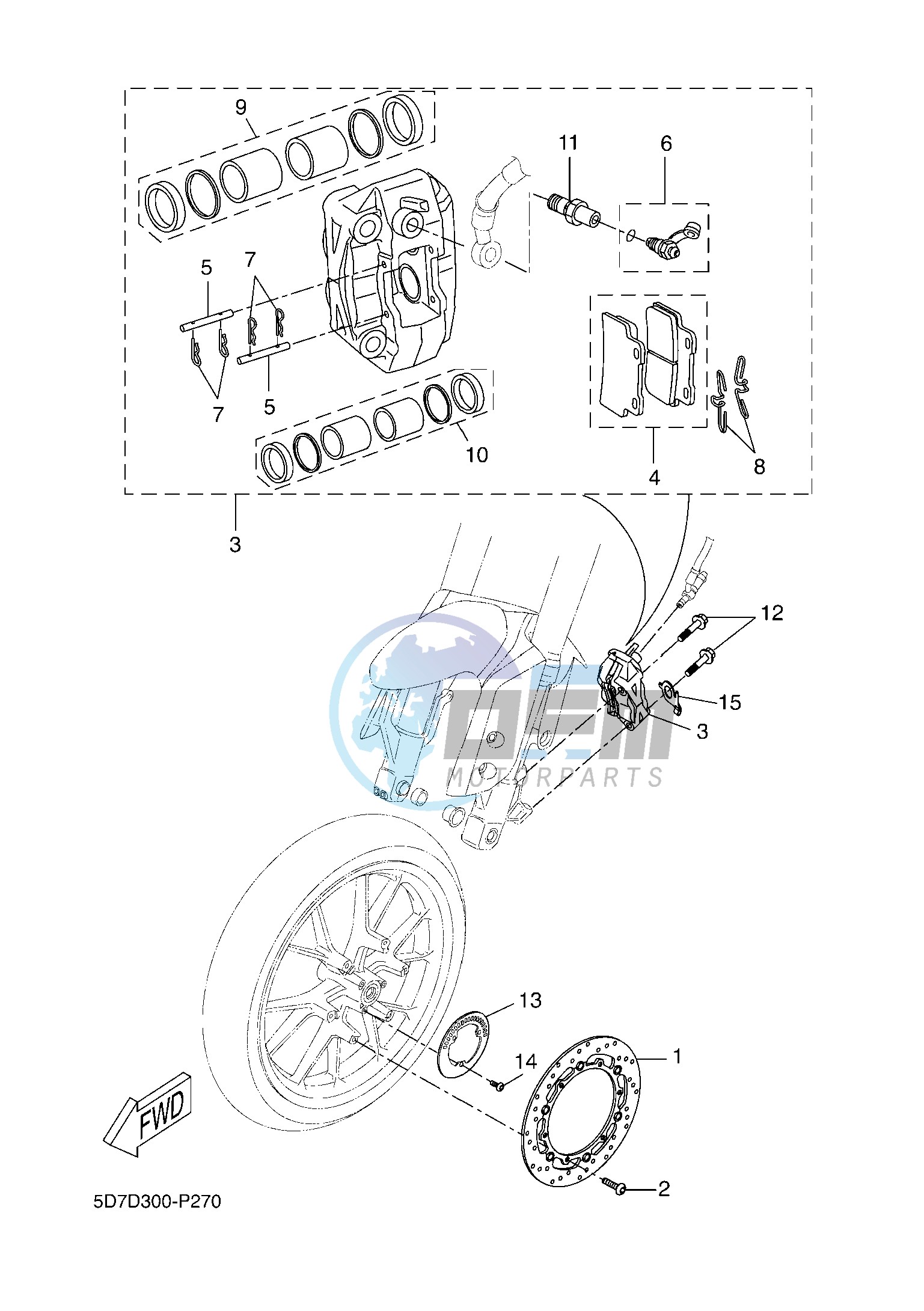 FRONT BRAKE CALIPER