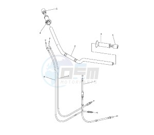 FZ6 FAZER S2 600 drawing STEERING HANDLE AND CABLE