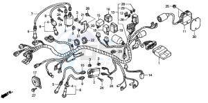 VT750DC SHADOW SPIRIT drawing WIRE HARNESS