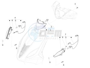 Fly 150 4T 3V ie (APAC) drawing Front headlamps - Turn signal lamps