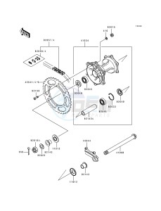 KX 250 H [KX250] (H1-H2) [KX250] drawing REAR HUB