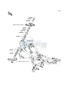 EX 650 A [NINJA 650R] (A6F-A8F) A8F drawing FRAME