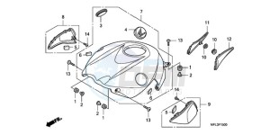 CBR1000RAA UK - (E / ABS HRC MKH) drawing TOP SHELTER