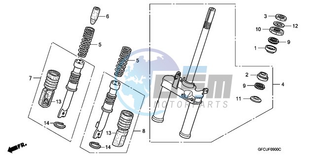 FRONT FORK/STEERING STEM