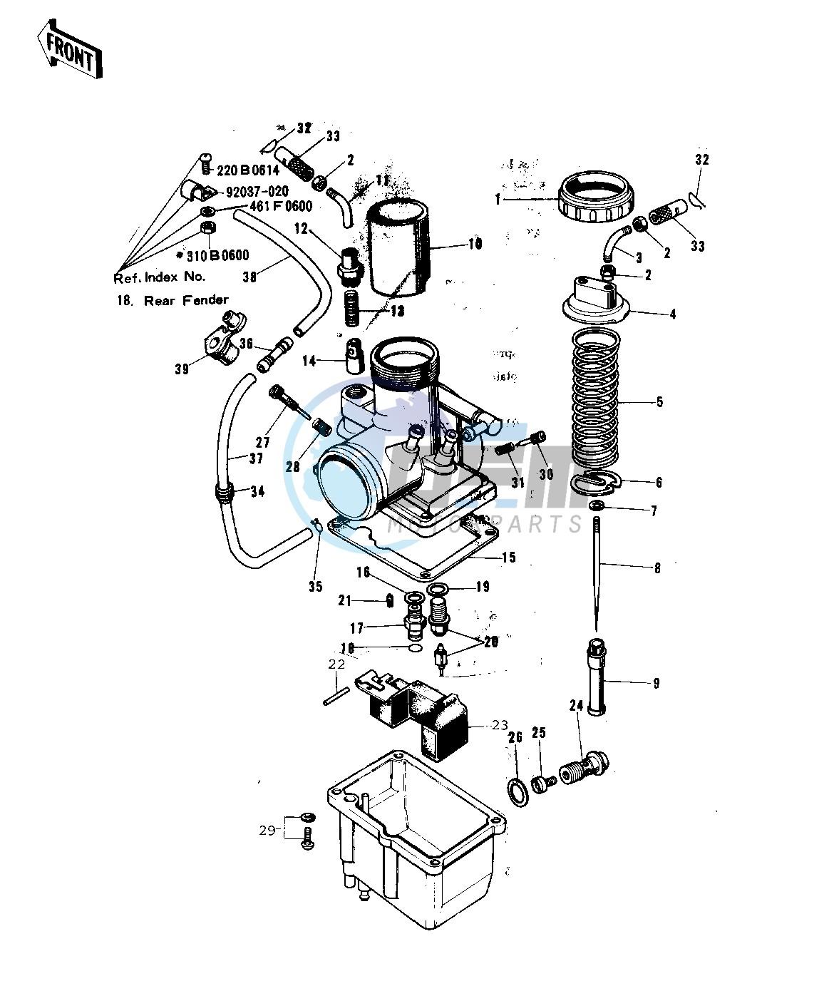 CARBURETOR -- 72-73 F9_F9-A 350- -