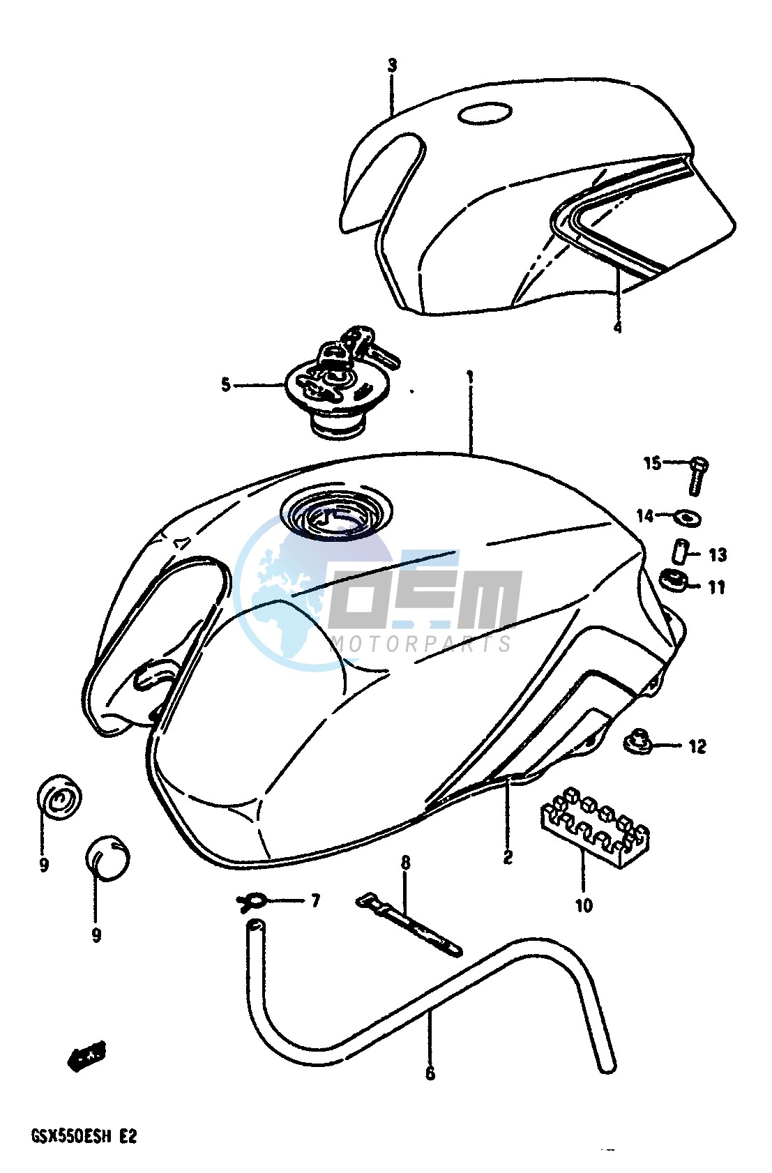 FUEL TANK (GSX550ESF ESG)