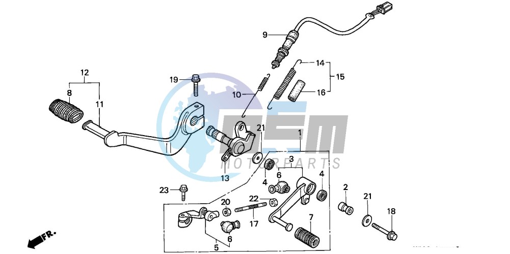 PEDAL (CB750F2)