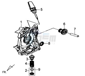 JET 4 50cc 45KMH drawing CRANKCASE RIGHT / START MOTOR