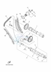 XTZ690D-B TENERE 700 (BEH4) drawing CAMSHAFT & CHAIN