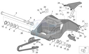 Tuono 1000 drawing Swing arm