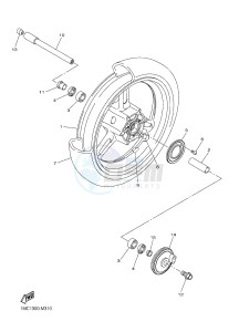 FJR1300AE FJR1300-AE FJR1300-AE (B96B B9A1) drawing FRONT WHEEL