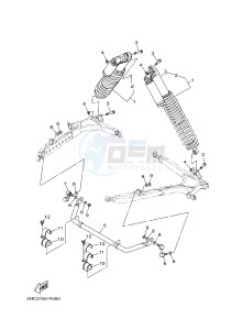 YXZ1000E YXZ10YMXH YXZ1000R EPS (2HCC) drawing REAR SUSPENSION