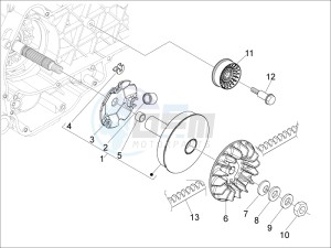 MP3 400 ie lt Touring drawing Driving pulley