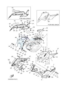 MT07 MT-07 700 (1WSH 1WSJ) drawing FUEL TANK 2