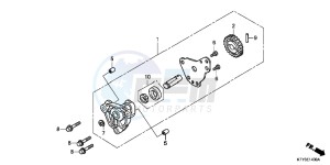 CBR125RTD CBR125RT UK - (E) drawing OIL PUMP