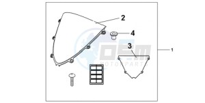 CBR1000RR9 France - (F / CMF MME TRI) drawing WINDSCREEN CLEAR