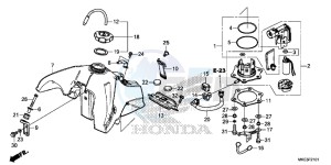 CRF450R Europe Direct - (ED) drawing FUEL TANK (CRF450RX)