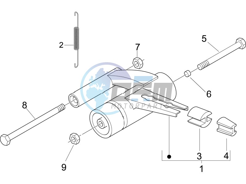 Swinging arm