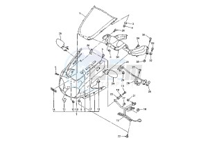 YZF R THUNDER ACE 1000 drawing COWLING