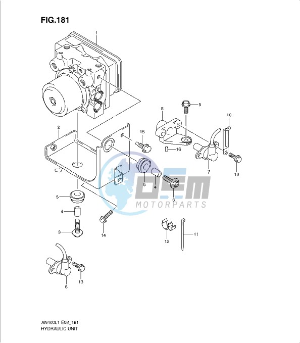 HYDRAULIC UNIT (AN400ZAL1 E19)