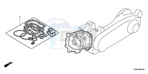 SH300AR9 F / ABS CMF SPC drawing GASKET KIT A