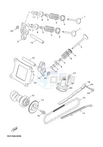 YN50 YN50F NEO'S 4 (2ACM 2ACM 2ACM 2ACM) drawing VALVE