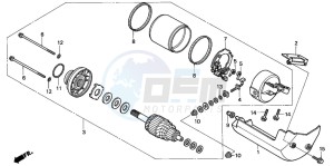 VT125C drawing STARTER MOTOR