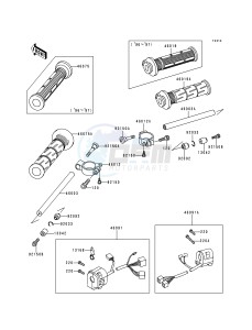 ZX 750 P [NINJA ZX-7R] (P1-P4) [NINJA ZX-7R] drawing HANDLEBAR