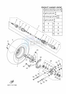 YXM700E YX70MPM (BHF1) drawing REAR WHEEL 2