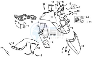 X'PRO 50 (45 KMH) (AE05W4-FR) (L4-M1) (M1 - 2021) drawing TAIL FENDER - FENDER MUDFLAP