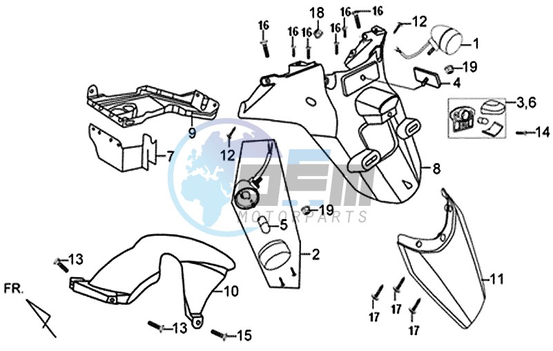 TAIL FENDER - FENDER MUDFLAP