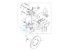 YZF R46 600 drawing REAR BRAKE CALIPER