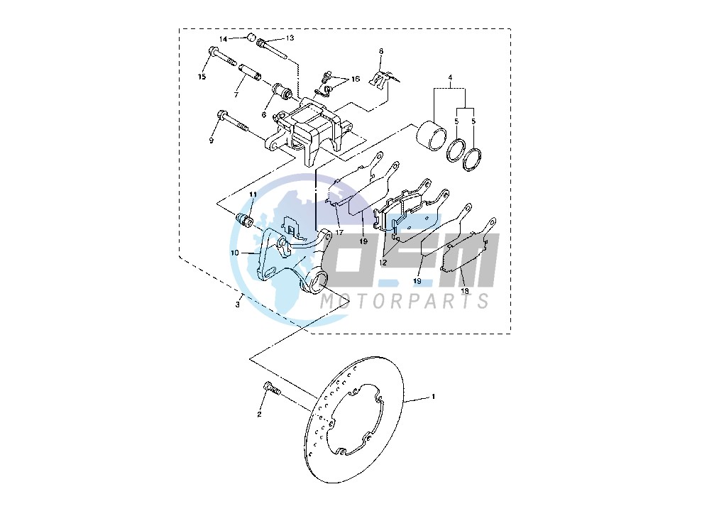 REAR BRAKE CALIPER