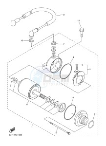 WR250R (32DN) drawing STARTING MOTOR