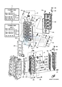 F350AETU drawing CYLINDER--CRANKCASE-2