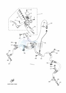 YFM450FWBD KODIAK 450 EPS (BEY3) drawing FRONT MASTER CYLINDER