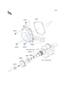 KVF700 D [PRAIRIE 700 4X4 TEAM GREEN SPECIAL EDITION] (6F) D6F drawing RECOIL STARTER