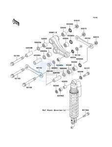 KX85 / KX85 II KX85B9F EU drawing Suspension