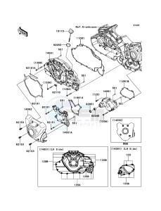 VN1700_VOYAGER_CUSTOM_ABS VN1700KBF GB XX (EU ME A(FRICA) drawing Left Engine Cover(s)