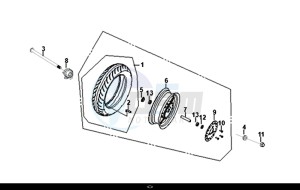 MASK 50 (XE05W1-IT) (L7-L9) drawing FRONT WHEEL / MASK 50 (XE05W1-IT) (L7-L9)