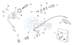 Atlantic 125-250 drawing Lock hardware kit