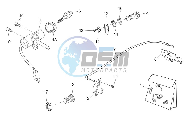 Lock hardware kit