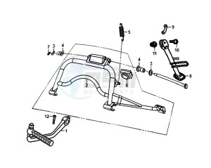 ALLO 50 (25 KM/H) (AJ05WA-NL) (L8-M0) drawing MAIN STAND KICK STARTER ARM / ALLO 50 (25 KM/H) (AJ05WA-NL) (L8-M0)