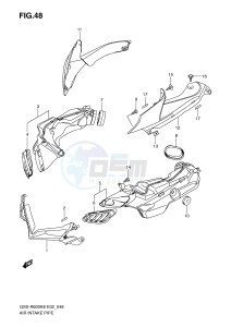 GSX-R600 (E2) drawing AIR INTAKE PIPE (MODEL K8)