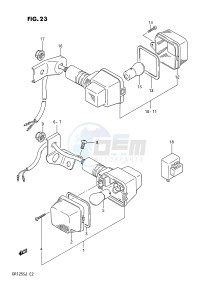 DR125S (E2) drawing TURN SIGNAL LAMP (E1, E24, E4 ~F.NO.106478)