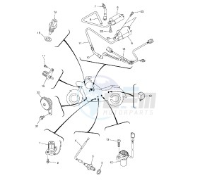 XVS A MIDNIGHT STAR 1300 drawing ELECTRICAL DEVICES