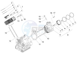 Audace 1400 USA-CND 1380 drawing Cylinder - Piston