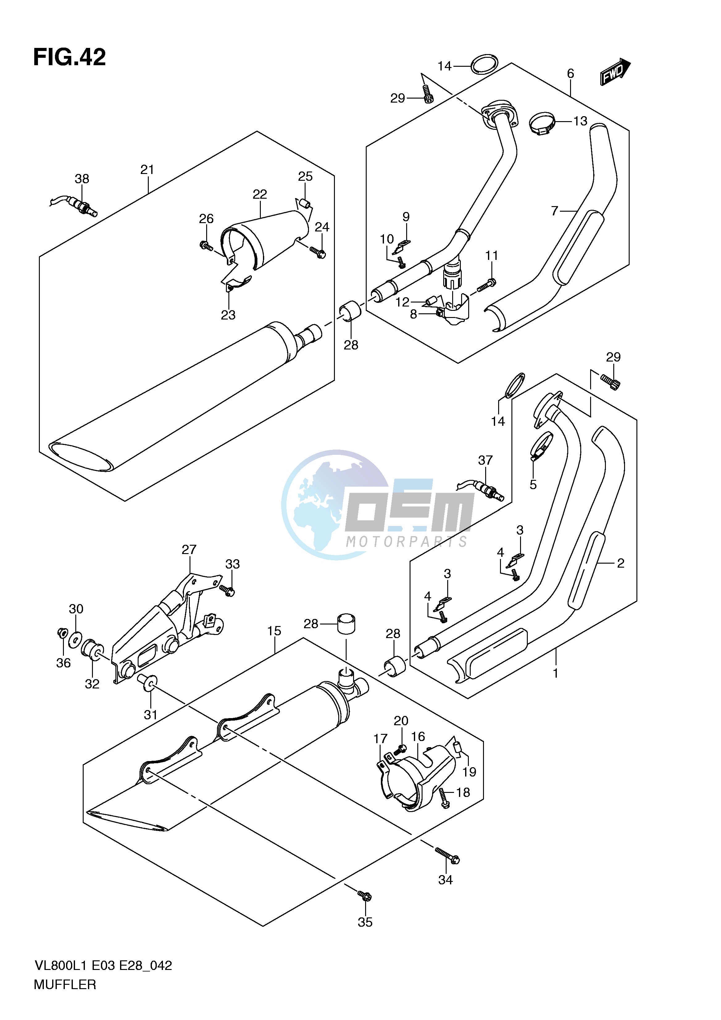 MUFFLER (VL800CL1 E33)