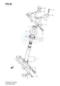 DR-Z125L EU drawing STEERING STEM