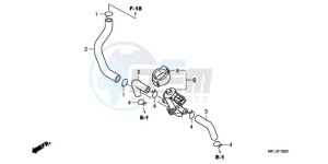 CBR1000RAA Europe Direct - (ED / ABS) drawing AIR INJECTION CONTROL VALVE